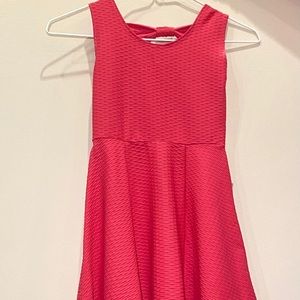 short hot pink dress